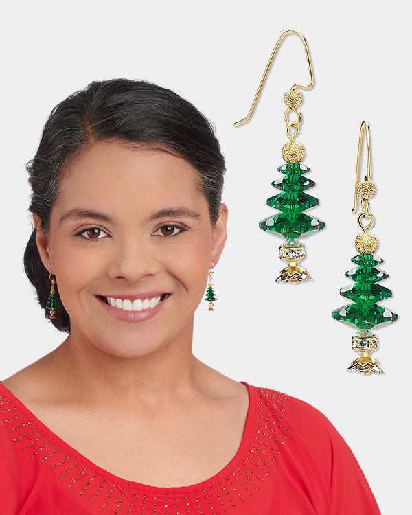model showcasing earring design idea